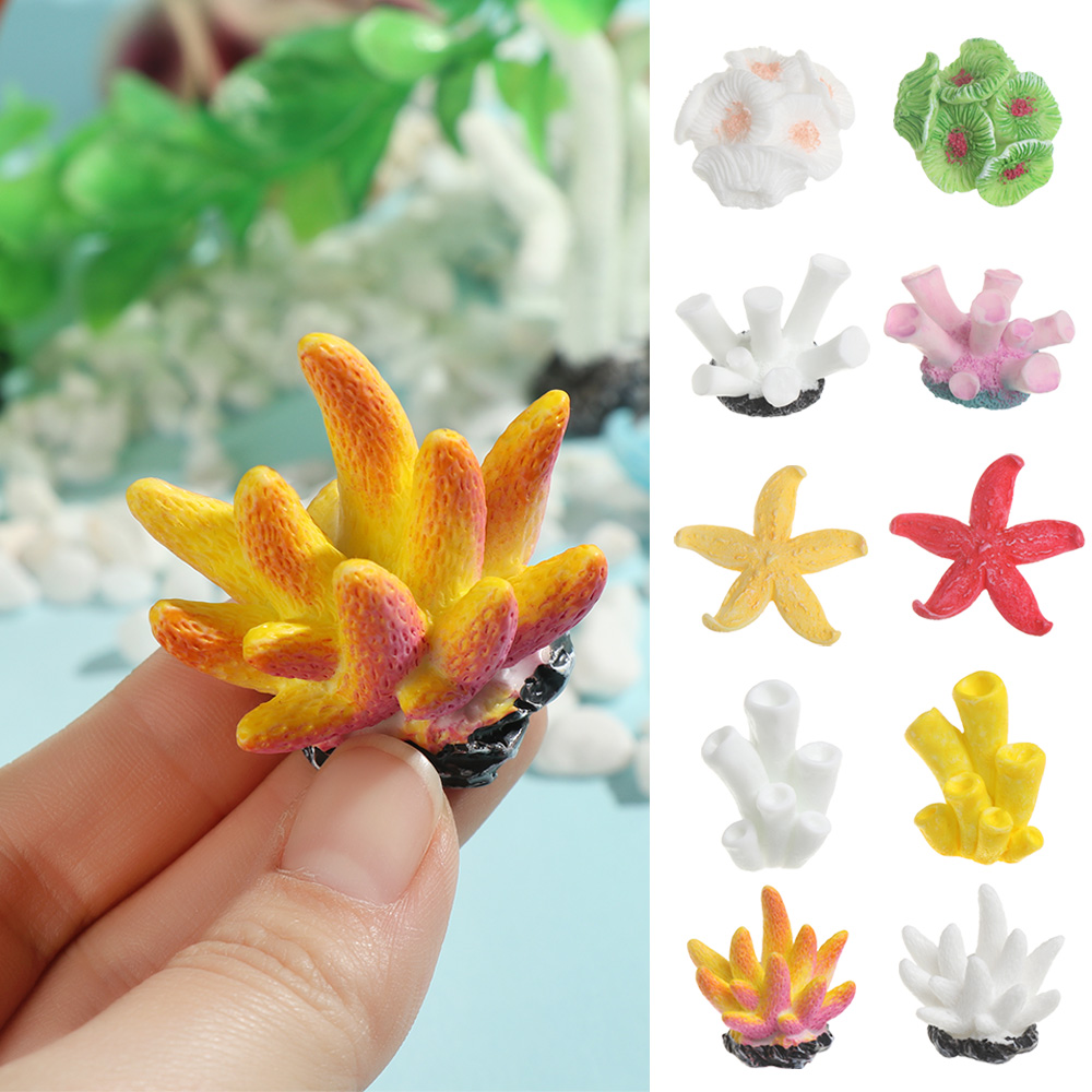 Fish Tank Gravel - ประดิษฐ์ปะการังปลาเครื่องประดับจำลองปลาดาวเรซิน Reef ROCK ภูมิทัศน์ทำ Aquarium Decor
