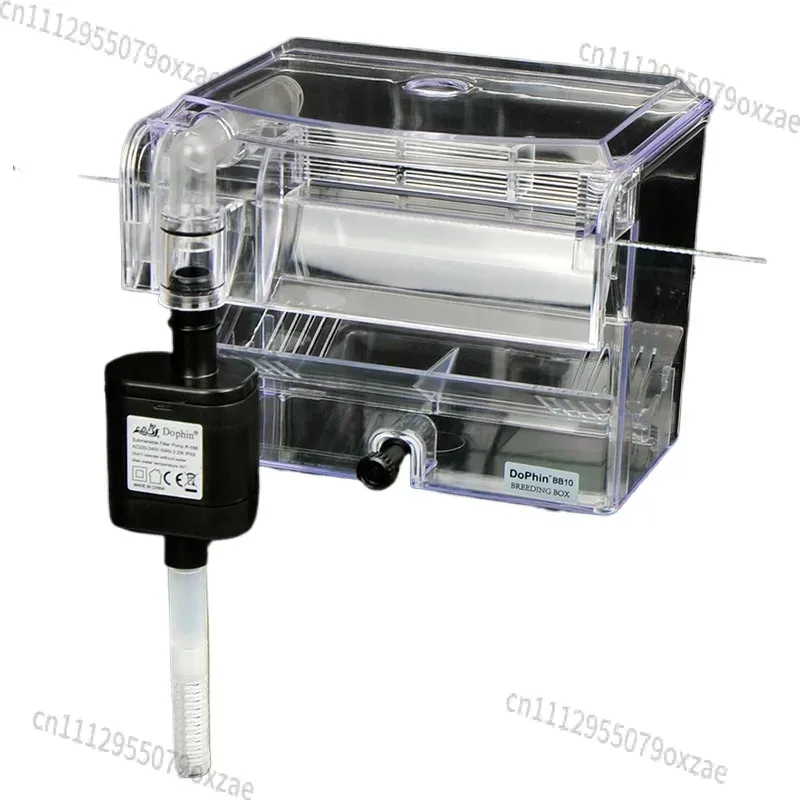 Aquarium Pump - กล่องแยกสำหรับเพาะพันธุ์ปลาในตู้ปลาแบบแขวน 220V พร้อมปั๊มในตัว ทำจากอะคริลิก สำหรับการเพาะพันธุ์ปลาหางนกยูง