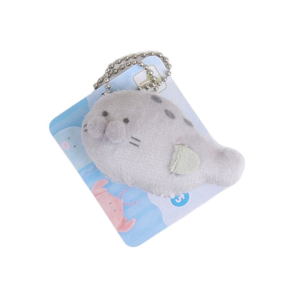 Aquarium Fish Keeping - ตุ๊กตาการ์ตูนวาลรัสสำหรับตู้ปลา จี้ตุ๊กตาเพนกวิน ปลา ฉลาม พวงกุญแจ ตกแต่งกระเป๋าเป้สไตล์ญี่ปุ่น