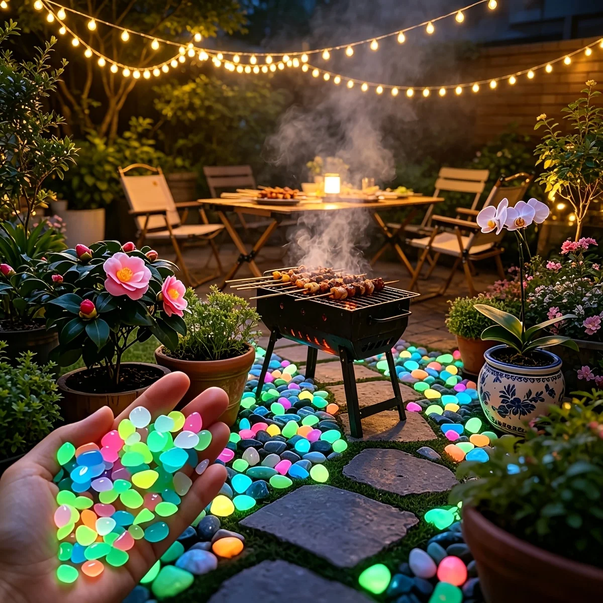 หินเรืองแสงสี 1 ซม. 100 ชิ้น ห - Fish Tank Gravel บทวิจารณ์และราคา