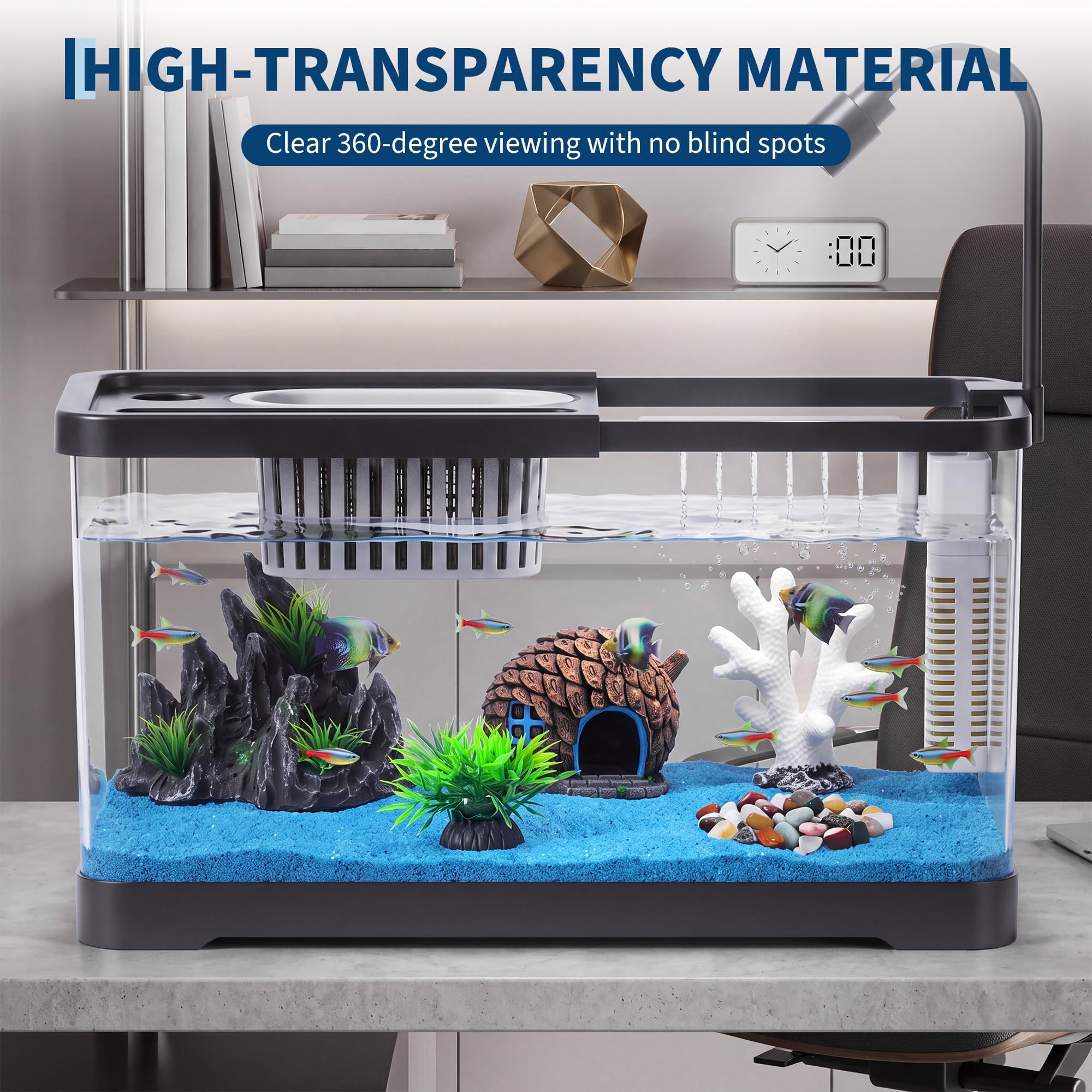 ชุดเริ่มต้นตู้ปลาพร้อมตัวกรองแ - Aquarium Fish Betta บทวิจารณ์และราคา