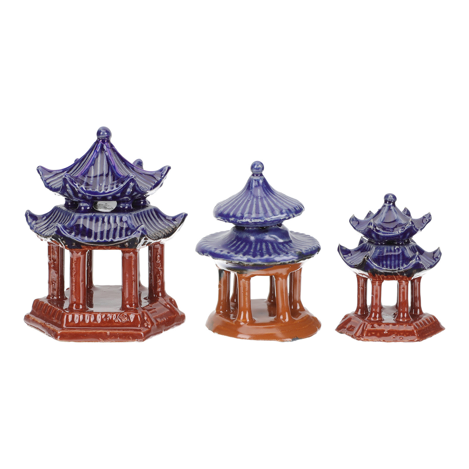 3 ชิ้น ศาลาเซรามิกจิ๋ว ของตกแต - Aquarium Fish Tank บทวิจารณ์และราคา