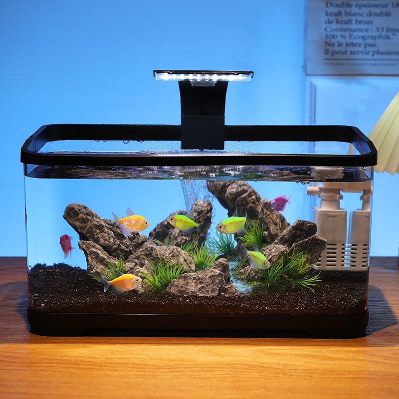 ตู้ปลาตั้งโต๊ะพร้อมระบบกรองน้ำ - Fish Aquarium Home บทวิจารณ์และราคา