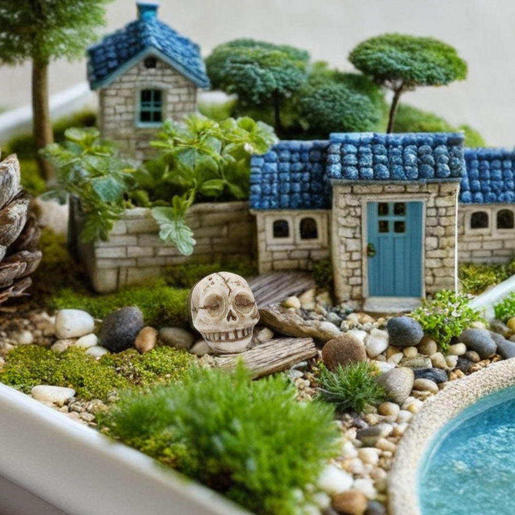 20 ชิ้น รูปปั้นหัวกะโหลกยิ้มทำ - Aquarium Decor บทวิจารณ์และราคา